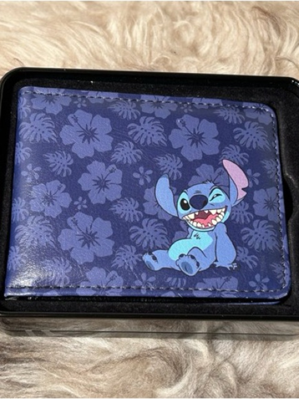 Kids/Mens Blue Stitch Character Card Wallet